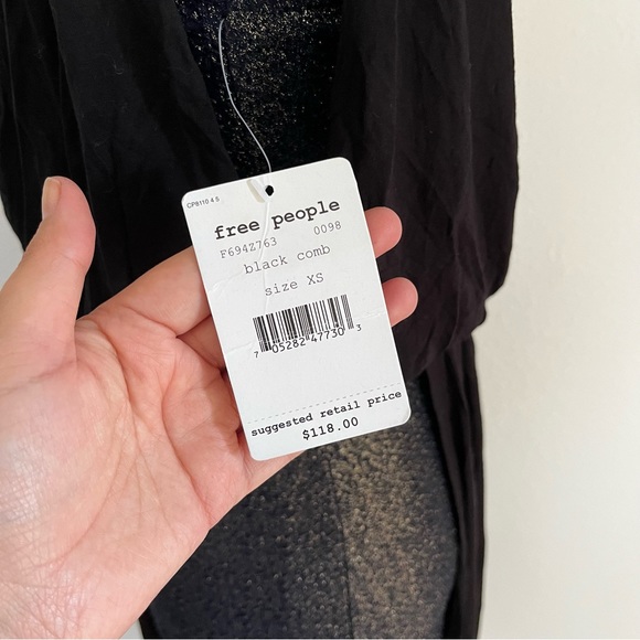 Free People Elenor Draped Contrast Dress - Picture 7 of 9